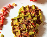 हैल्दी ग्रीन वॉफल (healthy green waffle recipe in Hindi) रेसिपी चरण 6 फोटो