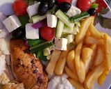 A picture of step 7 of My Salt & Pepper fresh Chicken, Salad and homemade chips.