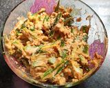 A picture of step 7 of Besani bhindi fry.