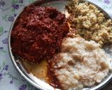A picture of step 2 of Chinese shezwan sauce.