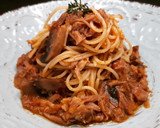 Foto del paso 10 de la receta: Espaguetis con ragú de costillas de cerdo al Oporto