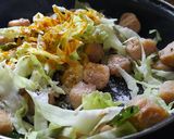A picture of step 3 of Simple cabbage soya chunks dry sabji.