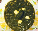 A picture of step 7 of Corn peas in palak gravy.