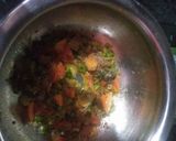 A picture of step 3 of Vegetable kadhi.