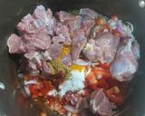 A picture of step 3 of Mutton with bitter gourd.
