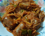 Foto del paso 6 de la receta: Fideos con tomate y butifarras
