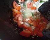A picture of step 5 of Bhindi chicken ❤️.