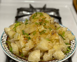 A picture of step 3 of “Cuban” Style Cassava.