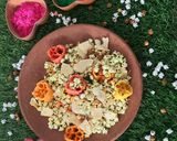 A picture of step 3 of Masala Jowar Dhani.