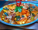 Foto langkah ke 6 dari resep Udang cumi saus padang.
