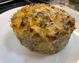 Foto del paso 9 de la receta: Tortilla de patata, berenjena y cebolla en Lékué + Airfryer Cosori