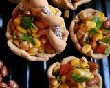 A picture of step 9 of Barbeque tangy corn chaat.