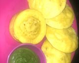 A picture of step 5 of Idli Dhokla.