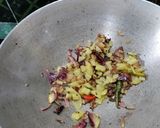 A picture of step 3 of Sunsunia saag (aquatic plants)Fry.