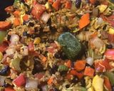 A picture of step 2 of California Farm Gallo Pinto Rice and Beans.