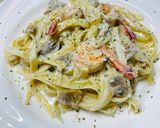 Foto langkah ke 5 dari resep Fettuccine Carbonara.