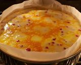Pas rețetă Cheesecake cu coacăze roșii și aluat pufos (gluten free) 5 fotografie