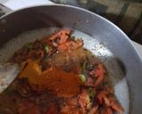 A picture of step 1 of Bhona spicy masala beef.