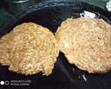 A picture of step 2 of Kuttu and singhara flour tikkuoa.