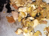 Instant Macaroni with leftover karahi