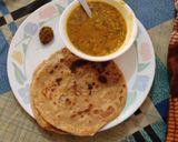 A picture of step 7 of Mix daal.