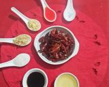 A picture of step 1 of Schezwan sauce.
