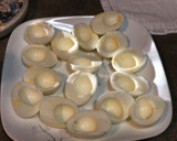 A picture of step 2 of Deviled Eggs.