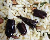 A picture of step 1 of Puffed rice mixture.