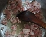 A picture of step 5 of Chicken Manchurian with egg fried rice.
