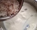 A picture of step 2 of Chaler Payesh / Bengali Kheer.