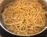 A picture of step 3 of Simple Lemony Salmon Spaghetti.