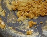 A picture of step 3 of Radish(mooli) with Besan.