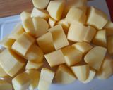 A picture of step 1 of Stoemp. Belgians national favourite. Very cheap and adaptable!.