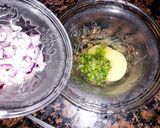 A picture of step 2 of Andy wala paratha.