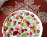 A picture of step 5 of Falahari Fruit Raita.