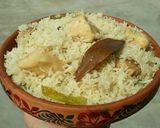 A picture of step 8 of White Chicken Pulao🍲.