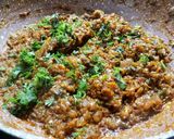 A picture of step 10 of Vangyache (baingan) bharta.