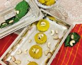A picture of step 7 of Aam sandesh (Mango sandesh).