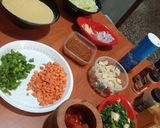 A picture of step 1 of Tofu Chunk Couscous.