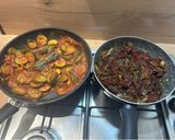 Une image de l'étape 5 de Bœuf aux oignons et poêlé de courgettes.