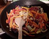 A picture of step 1 of Sig's Porkloin Steak with Pepper & Onion Sauce.