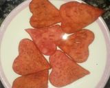 A picture of step 5 of Beetroot heart puri.