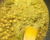 Brokkolis csicseriborsó kókusztejes rizzsel recept fázis 5 fotója