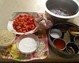 A picture of step 1 of Beef Biryani.