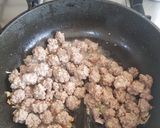 A picture of step 4 of Sauteé potato and beef.