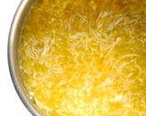 A picture of step 3 of Egg Drop Soup.