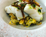 Foto del paso 5 de la receta: Bacalao con revuelto de puerros