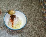 A picture of step 1 of Khati methi Aloo (chat).