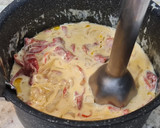 Foto del paso 8 de la receta: Albóndigas de rape y gambones en salsa de piquillo