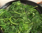 Hình bước làm 2 của món Canh rau lang kho xì dầu (chay)